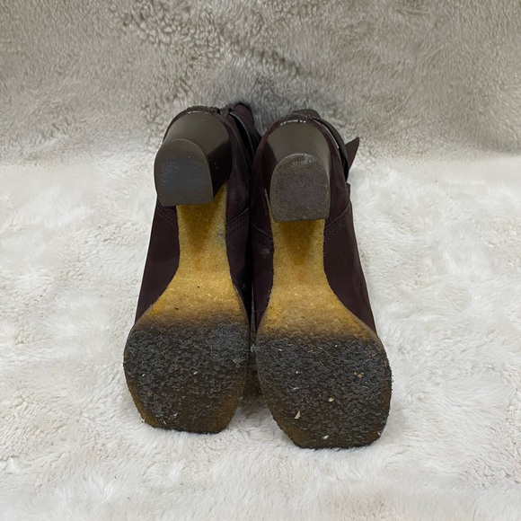 Tory Burch Women’s Valcuna Jamie Brown Suede Boots - Picture 5 of 9